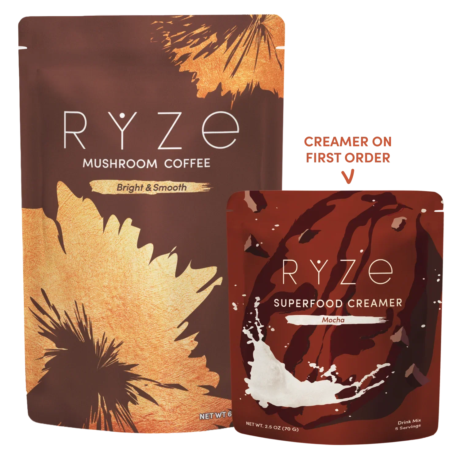 Mushroom Coffee + Mocha Creamer Set F1