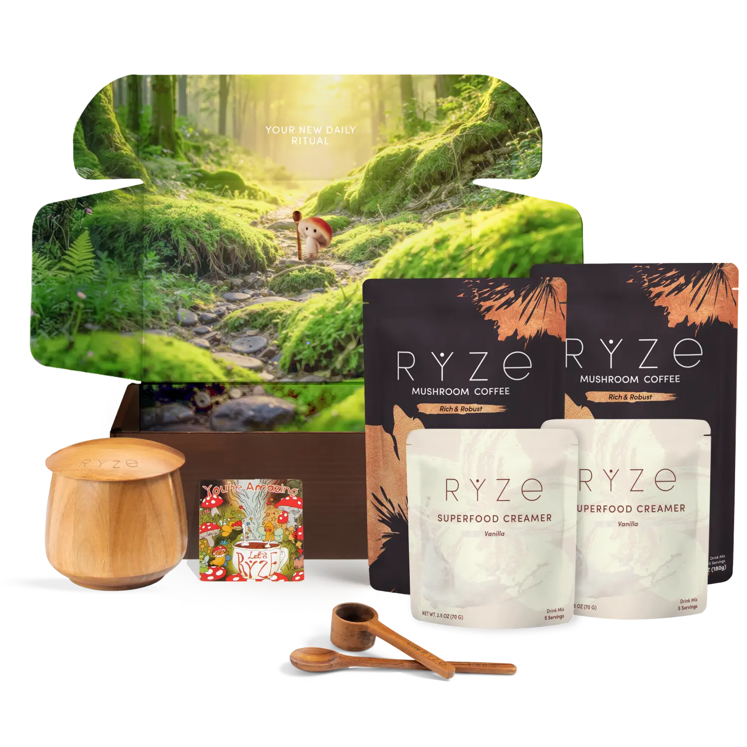 Ryze Dark Roast Ritual Set 3 Month Plan Z0