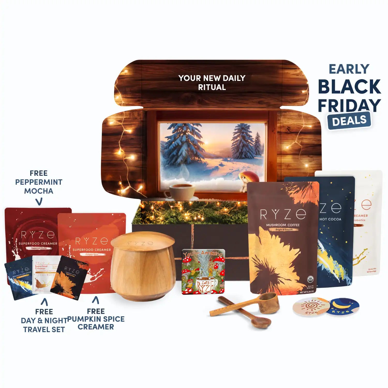RYZE Ritual Set: Cocoa + Coffee A7