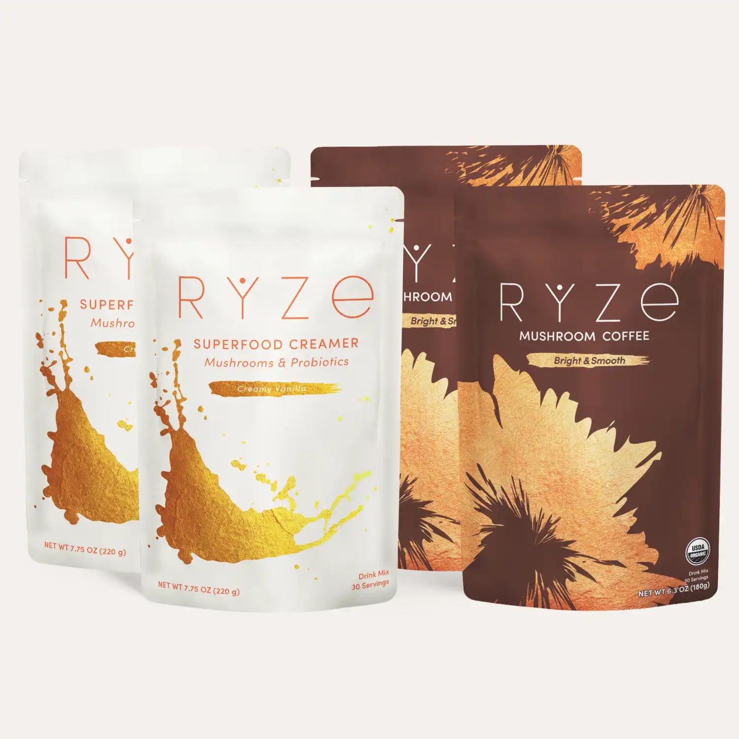 RYZE Lovers Gift Set (2 Coffees + 2 Creamers) S4