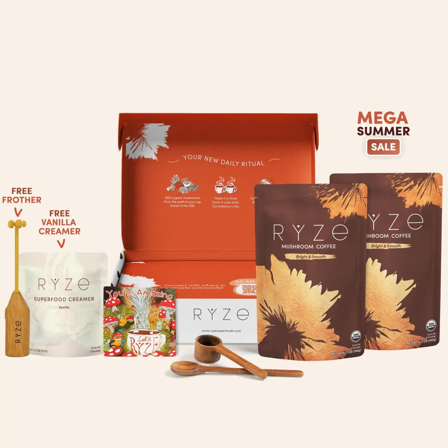 Mushroom Coffee Starter Kit (60 servings) J2