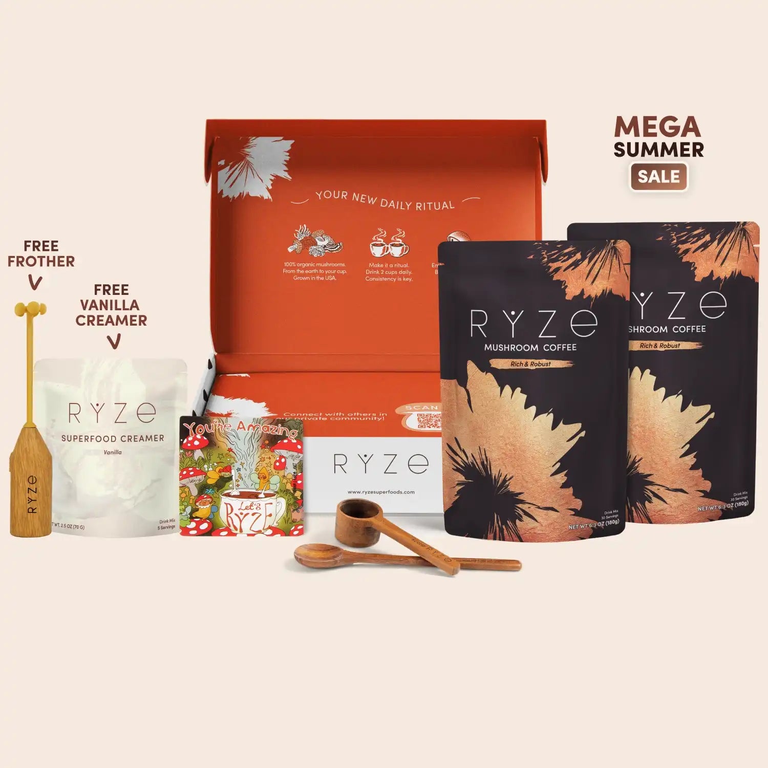 Mushroom Coffee Dark Roast Starter Kit (Upgrade) G1