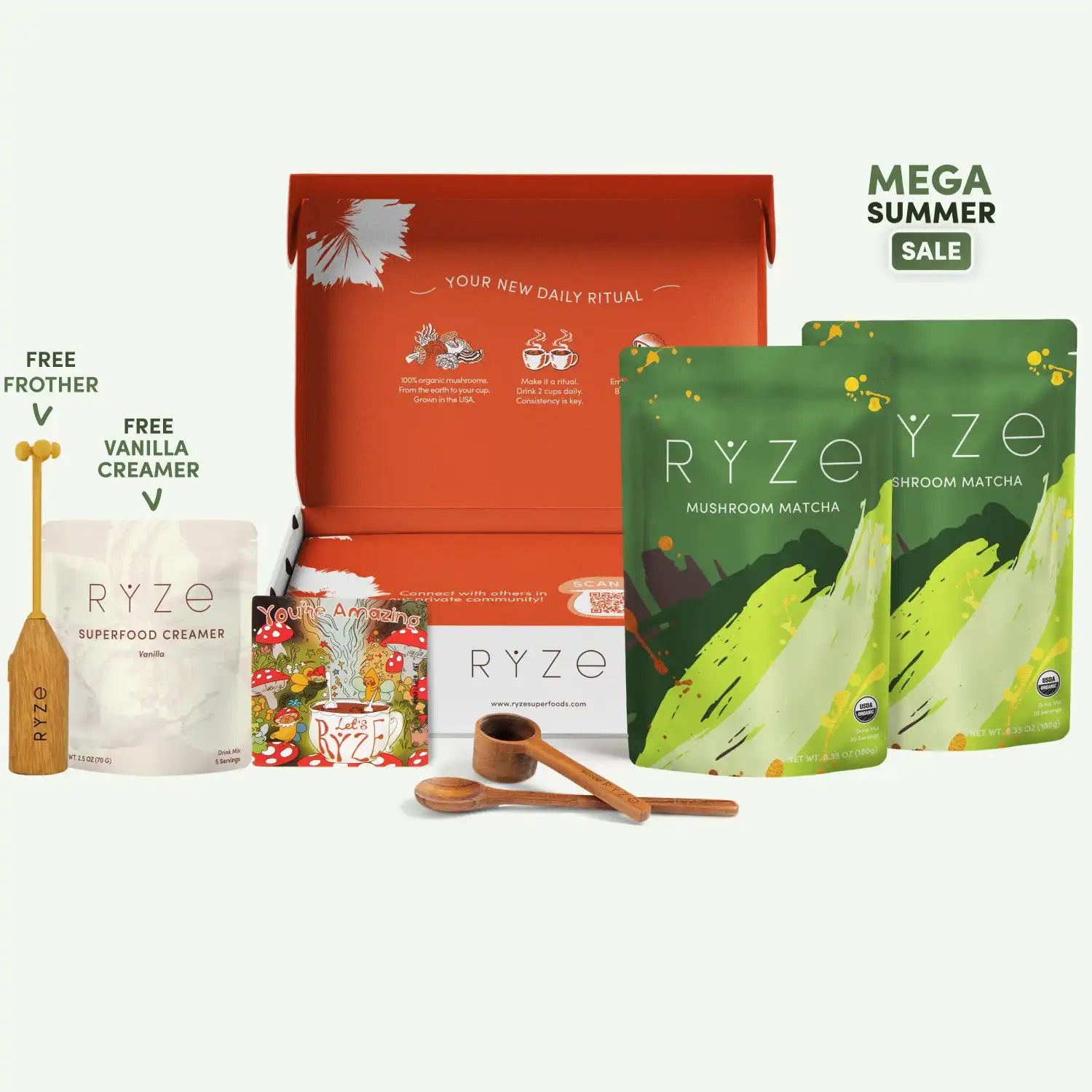 Mushroom Matcha Starter Kit (60 Servings) M8